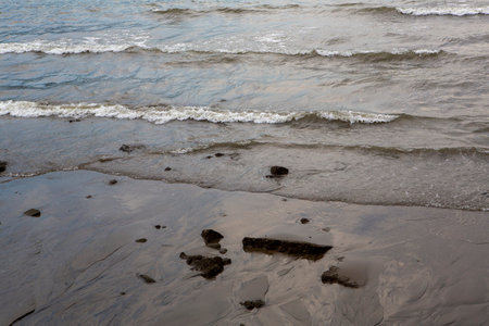 Taipei city beach at sunset. High-quality photoの写真素材