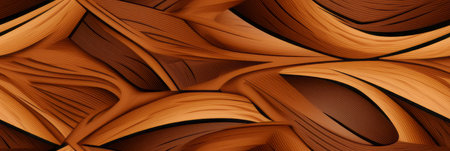 wood pattern as fractals repeating, generated by AI. High quality photoの素材