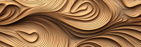 wood pattern as fractals repeating, generated by AI. High quality photoの素材