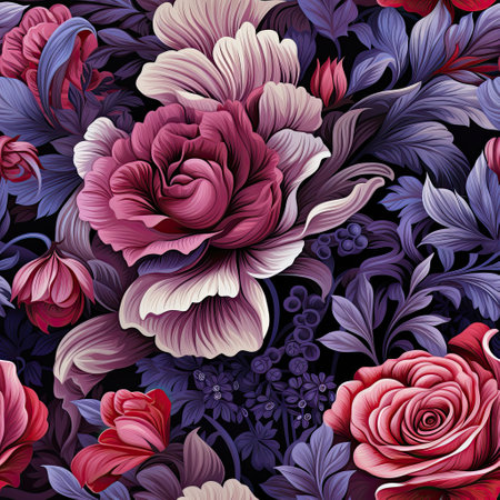 backdrop with floral pattern and soft colors, generated by AI. High quality photoの素材