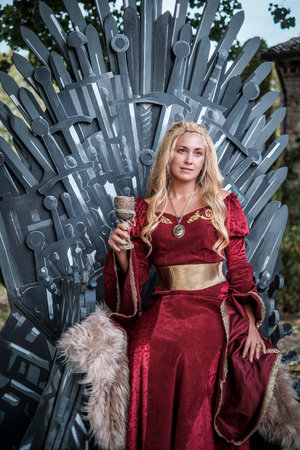 Grazzano Visconti, Piacenza - Italy : 2023 08 26 Cosplay in Grazzano, free cosplayer even Games of throne. High quality photoのeditorial素材