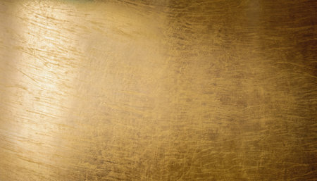 Gold metal background or texture and gradients shadow. Abstract golden background.の素材