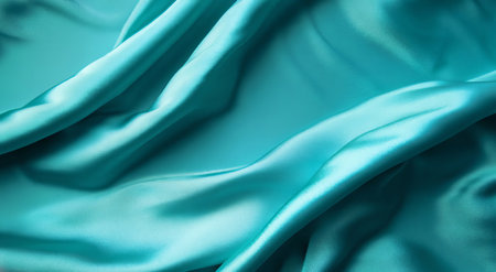 blue satin fabric texture background close up with copy space for designの素材