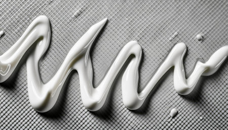 Sun lotion spilled, tanning cream puddle, white skincare product isolated, generated by AI. High quality photoの素材