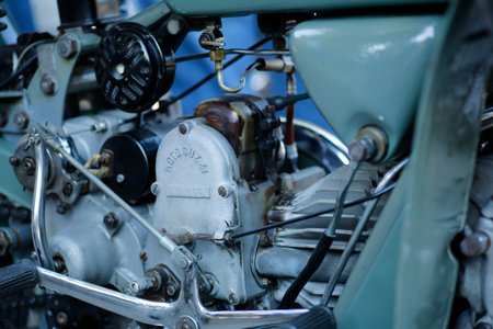 Bibbiano-Reggio Emilia Italy - 07 15 2015 : Free rally of vintage cars in the town square old...