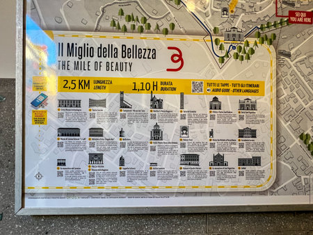 map of the upper city of Bergamo. High quality photo
