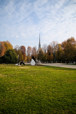 A view of the Mole Antonelliana in Turin. High quality photoの写真素材