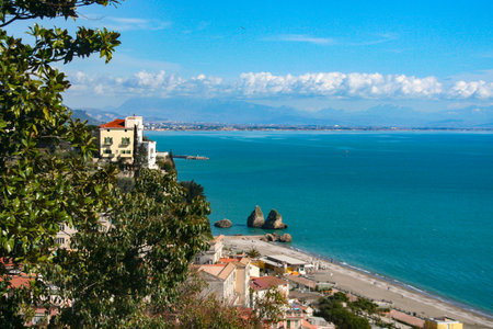 A view of the Amalfi Coast. High quality photoの写真素材