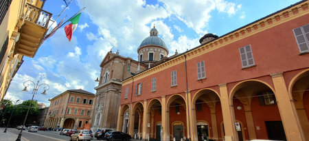 A view of the Basilica of the Madonna della Ghiara in Reggio Emilia, Italy. High quality photo