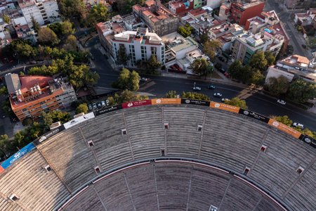 Aerial view of the arena