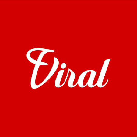 Logos are viral text. There are monograms f and vのイラスト素材