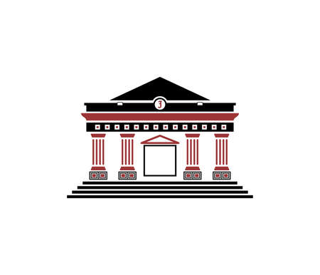 the icon is a classic palaceのイラスト素材