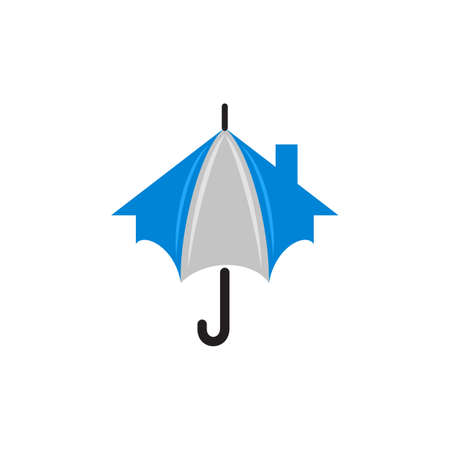 The logo is an umbrella shaped houseのイラスト素材
