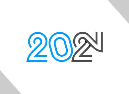 Vector is new year 2022. Uniquely crafted, monogrammed.のイラスト素材