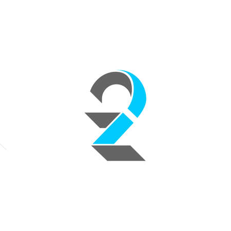 Monogram of the number 2 and the letter Zのイラスト素材