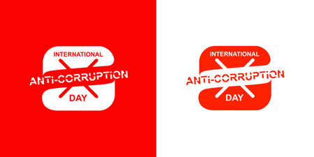 vector is the commemoration of world anti-corruption day.のイラスト素材
