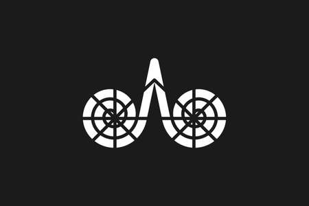 A vector is two spirals that make up the letter A.のイラスト素材