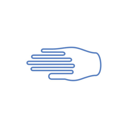 The logo is a symbol of the brain and hand. Skillful hands, smart hands.のイラスト素材