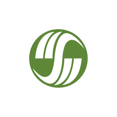 The vector is the letter S and the apostrophe. unique and elegant.のイラスト素材