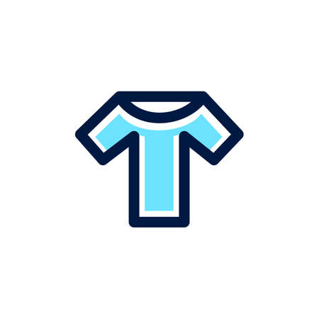 the logo consists of the letters T. T-Shirtのイラスト素材