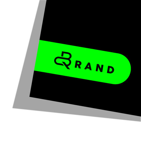 The vector is a monogram of the letter Q and B.