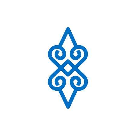 the logo consists of the letter A V love reflected. Outline and elegant.のイラスト素材