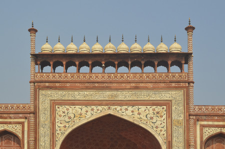 Decorative Main Entrance to Taj Mahal Mausoleumのeditorial素材