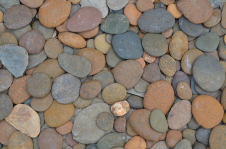 Pebbles on a ground 
