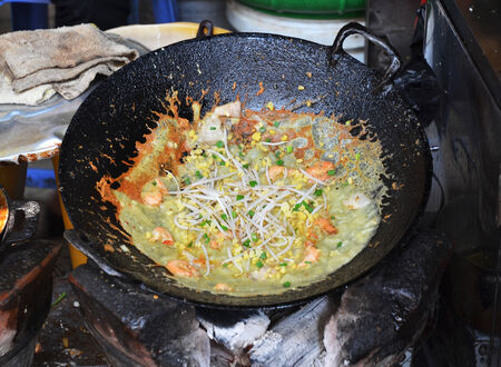 Making of Vietnamese Seafood Pancakeのeditorial素材
