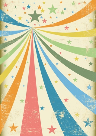 A retro circus background for a poster のイラスト素材