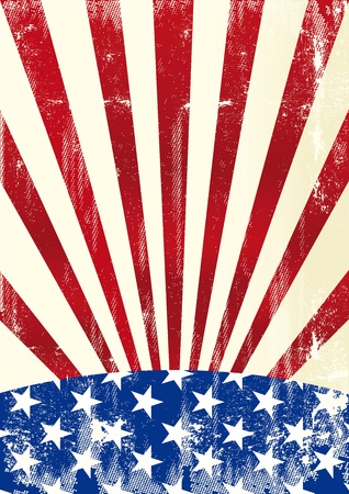 A dirty american flag for a background のイラスト素材