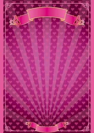 A Valentine posterのイラスト素材