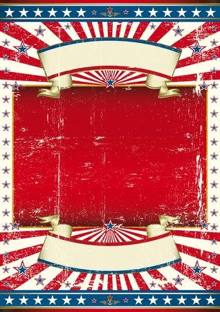 A poster with a large red frame for your message. のイラスト素材