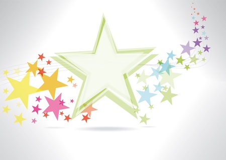 A multicolor abstract background with starsのイラスト素材