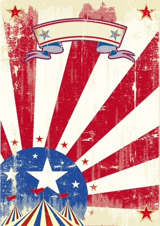 A circus background for a poster on american theme のイラスト素材