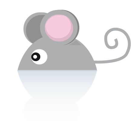 A little mouse on the floor のイラスト素材