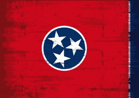 Tennessee flag with a textureのイラスト素材