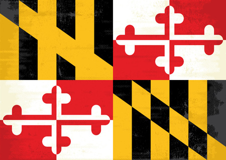A grunge flag of Maryland for youのイラスト素材