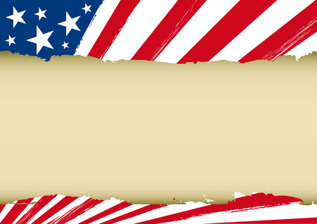 An american background with a frame for you  のイラスト素材
