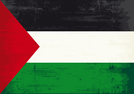 A Palestinian flag with a texture for youのイラスト素材