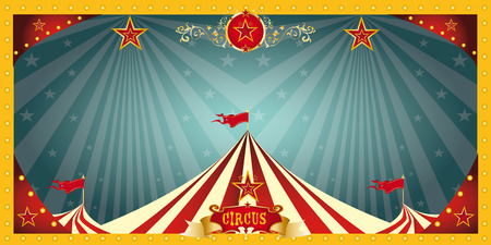 A fun circus banner for an invitationのイラスト素材