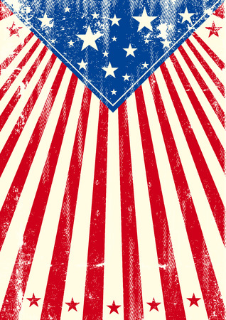 An american background with sunbeams and a texture for your publicityのイラスト素材