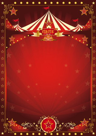 A circus background with a large copy space and a big top for your message.のイラスト素材