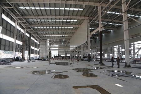 the construction of factory is now under wayのeditorial素材