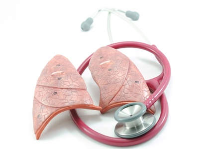lung and stethoscope の写真素材