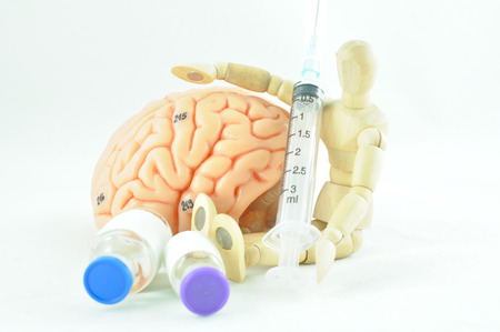 Flexible wooden dollの写真素材