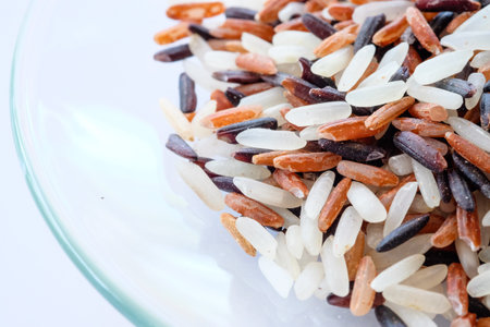 close up to mix of rice
