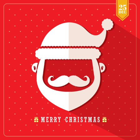 Merry christmas symbol of santa claus.のイラスト素材