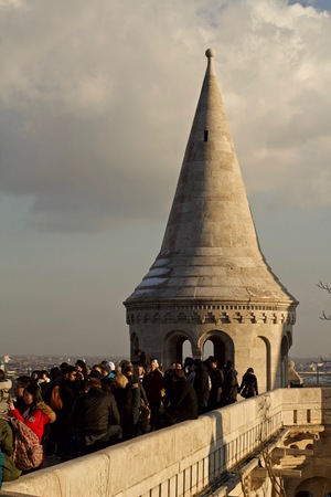 Fisherman's Bastion, Budapest, Hungary.のeditorial素材