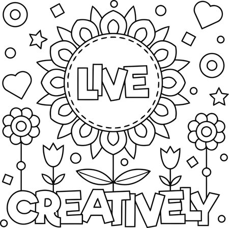 Coloring page for children. Coloring page for adults. Vector illustration.のイラスト素材